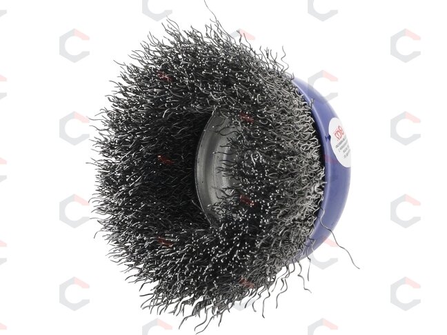 Šepetys vielinis puodo tipo | plienas M14 x 2 | Ø 65 mm x 50 mm (3993) Šepetys vielinis puodo tipo | plienas M14 x 2 | Ø 65 mm x 50 mm (3993)