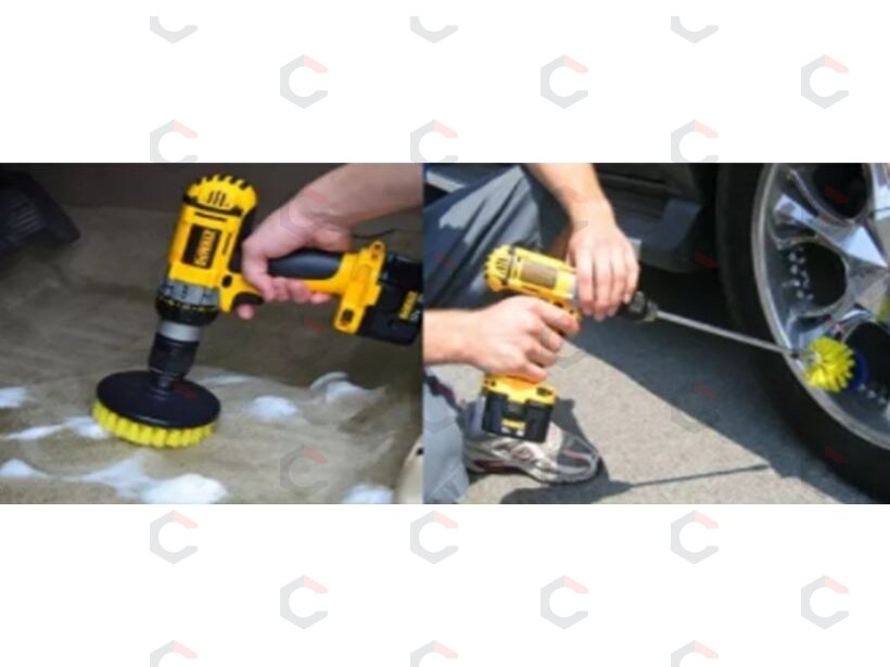 Šepečių rinkinys su Hex 6.3 mm (1/4") galu | Nailonas | 3 vnt. (DB003) 7 Šepečių rinkinys su Hex 6.3 mm (1/4") galu | Nailonas | 3 vnt. (DB003) 7