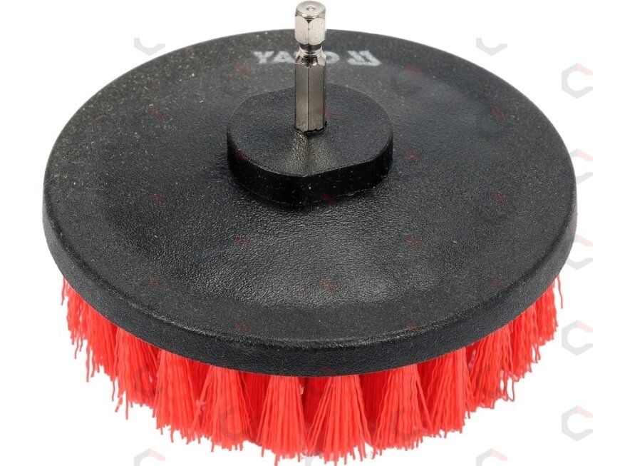 Šepečių rinkinys su Hex 6.3 mm (1/4") galu | Nailonas | 5 vnt. (YT-47777) 5