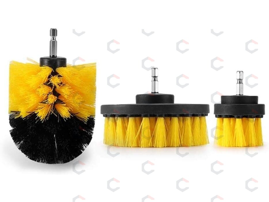 Šepečių rinkinys su Hex 6.3 mm (1/4") galu | Nailonas | 3 vnt. (DB003) Šepečių rinkinys su Hex 6.3 mm (1/4") galu | Nailonas | 3 vnt. (DB003)