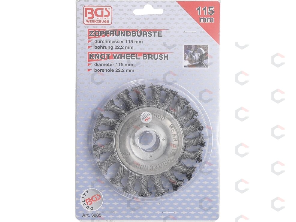 Šepetys disko tipo | stambus plienas | 115 mm (3985) 2 Šepetys disko tipo | stambus plienas | 115 mm (3985) 2