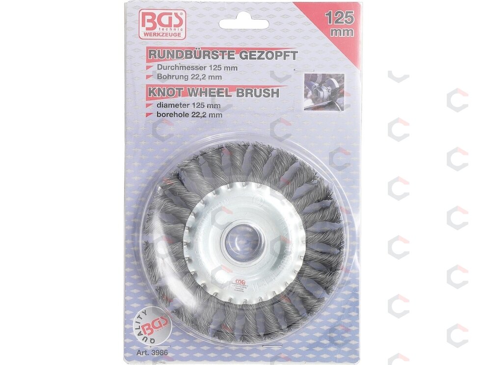 Šepetys disko tipo | stambus plienas | Ø 125 mm (3986) 2 Šepetys disko tipo | stambus plienas | Ø 125 mm (3986) 2