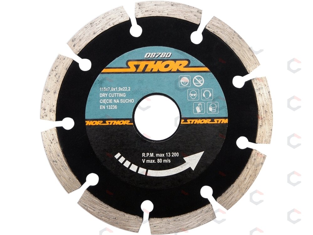 Segmentinis pjovimo diskas HS 115mm (08780) Segmentinis pjovimo diskas HS 115mm (08780)