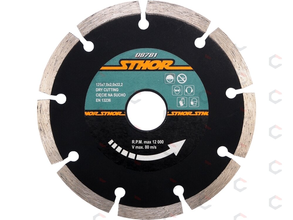 Segmentinis pjovimo diskas HS 125mm (08781) Segmentinis pjovimo diskas HS 125mm (08781)
