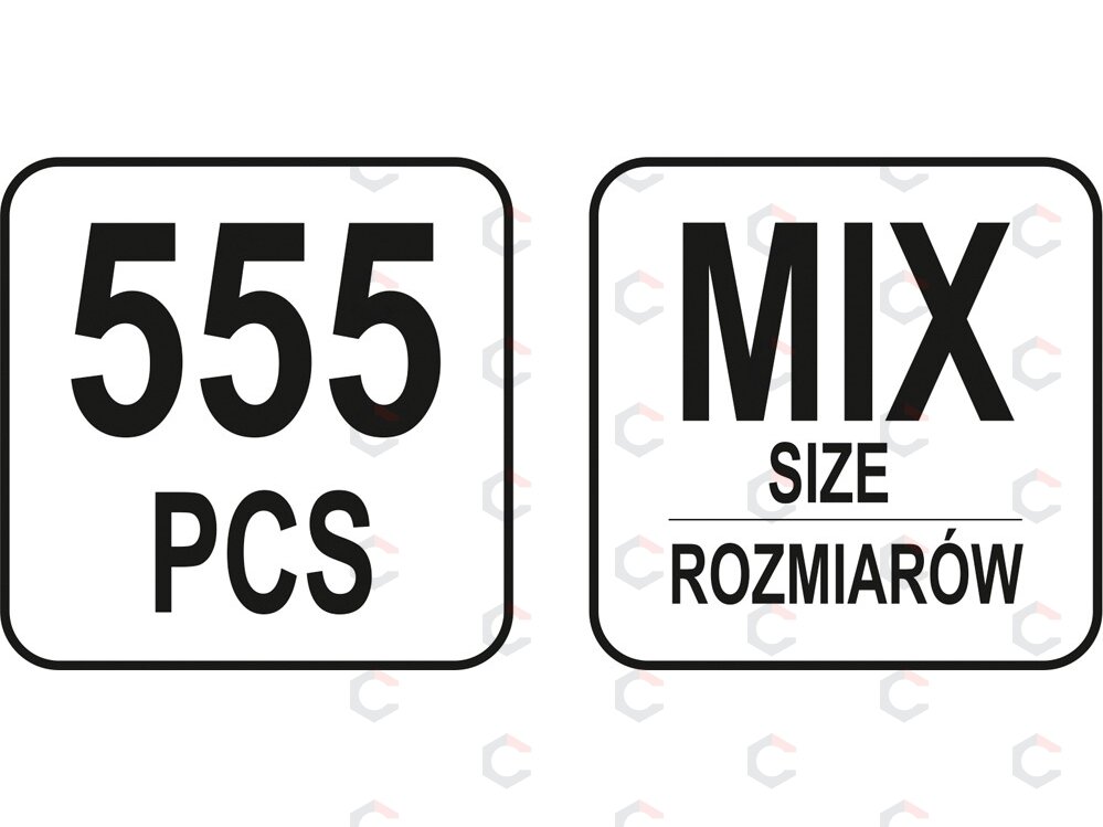 Segtukų rinkinys | 555 vnt (YT-06873) 3 Segtukų rinkinys | 555 vnt (YT-06873) 3