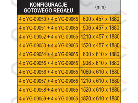 Lentyna grotelių tipo stelažui YATO | 45,7 × 60 cm (YG-09050) 12 Lentyna grotelių tipo stelažui YATO | 45,7 × 60 cm (YG-09050) 12