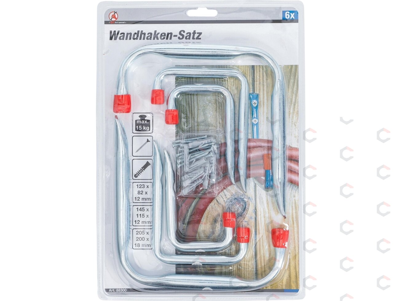 Sieninių kablių rinkinys | 6 vnt. (88300) 3