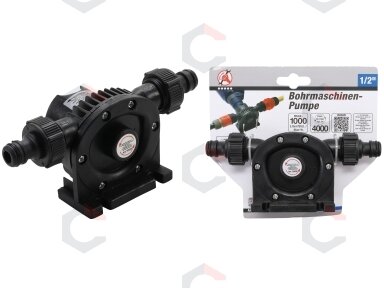 Siurblys su antgaliais statomas į grąžtą | 1/2" | 1000 l / h (50830)