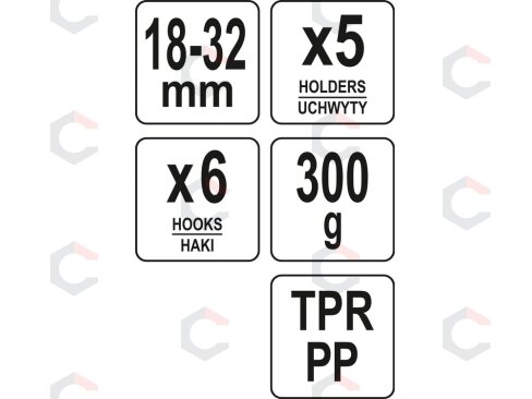 Sieninė kabykla sodo ir buities įrankiams (89950) 4 Sieninė kabykla sodo ir buities įrankiams (89950) 4