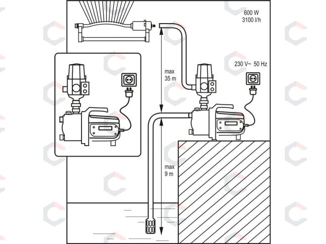 Siurblys pastovaus slėgio | 600 W (YT-85360) 3 Siurblys pastovaus slėgio | 600 W (YT-85360) 3