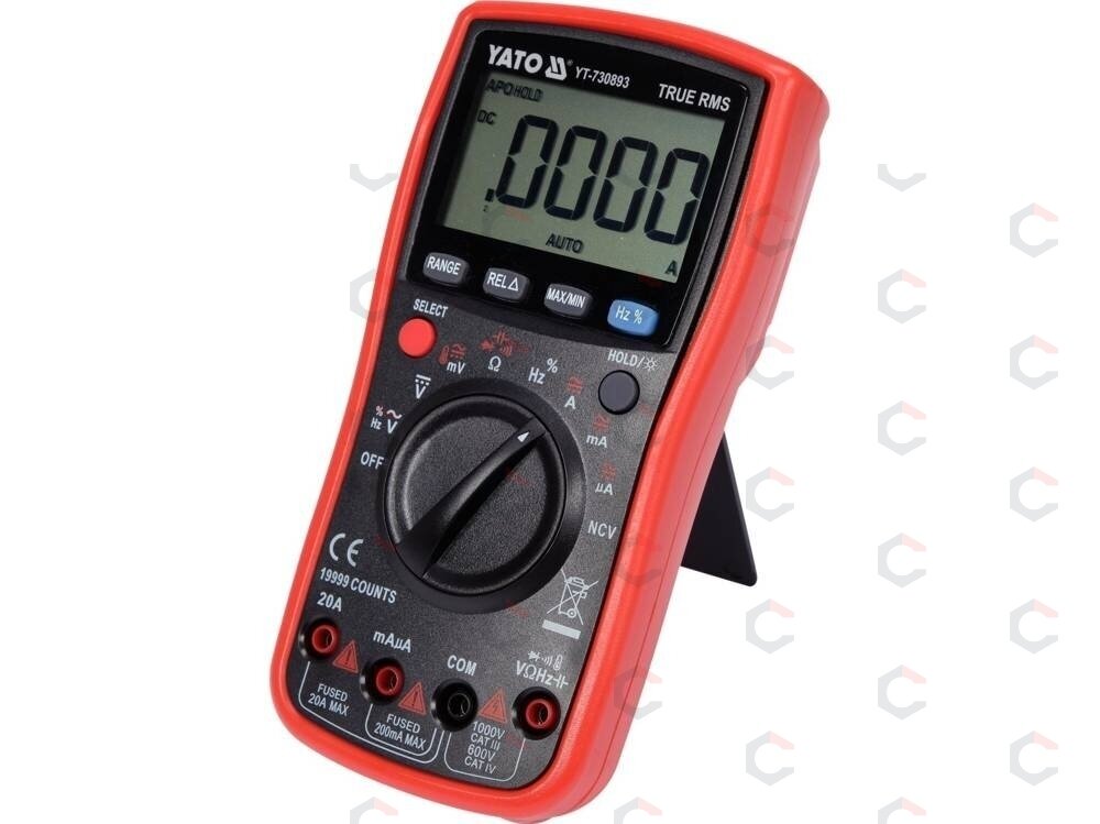 Skaitmeninis daugiafunkcinis testeris | TRUE RMS | (9999 AUTO LCD (YT-730893) Skaitmeninis daugiafunkcinis testeris | TRUE RMS | (9999 AUTO LCD (YT-730893)