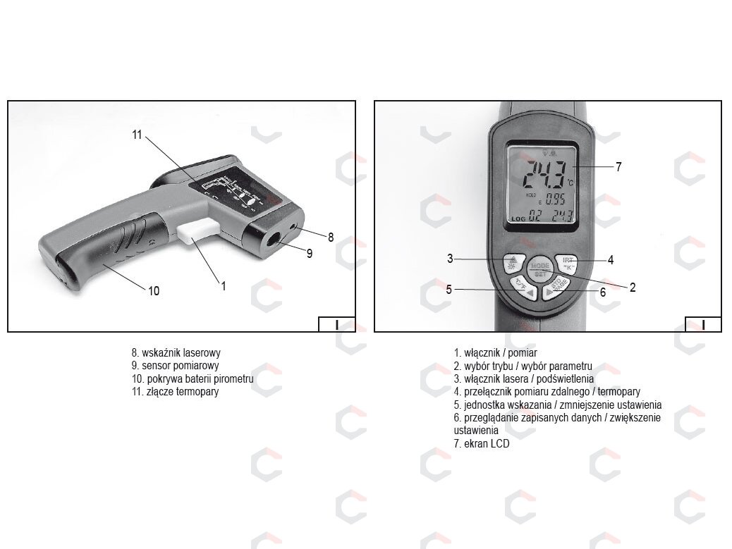 Skaitmeninis lazerinis termometras | Nuo -50 iki 650 ° C (81762) 3 Skaitmeninis lazerinis termometras | Nuo -50 iki 650 ° C (81762) 3