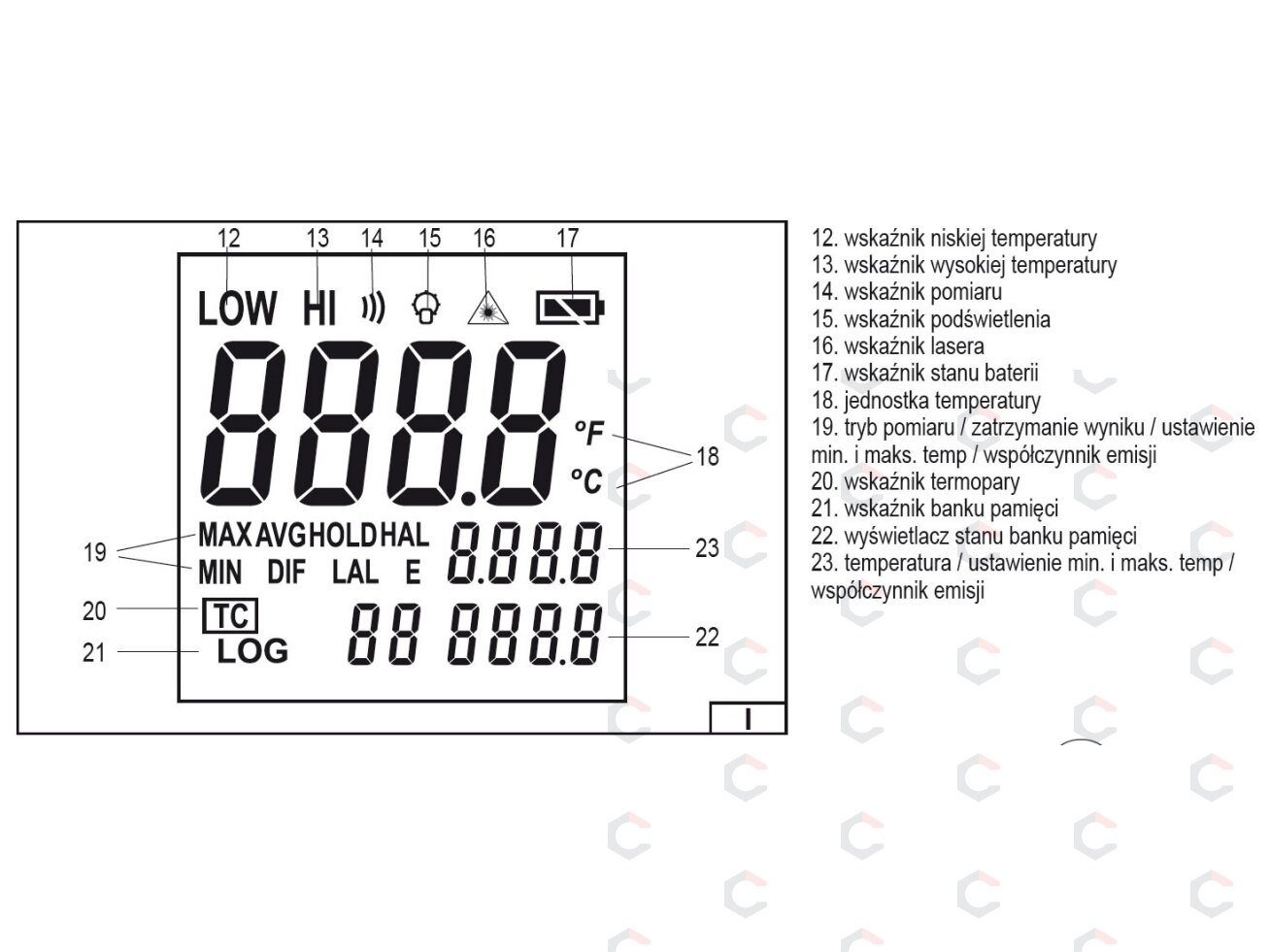Skaitmeninis lazerinis termometras | Nuo -50 iki 650 ° C (81762) 2