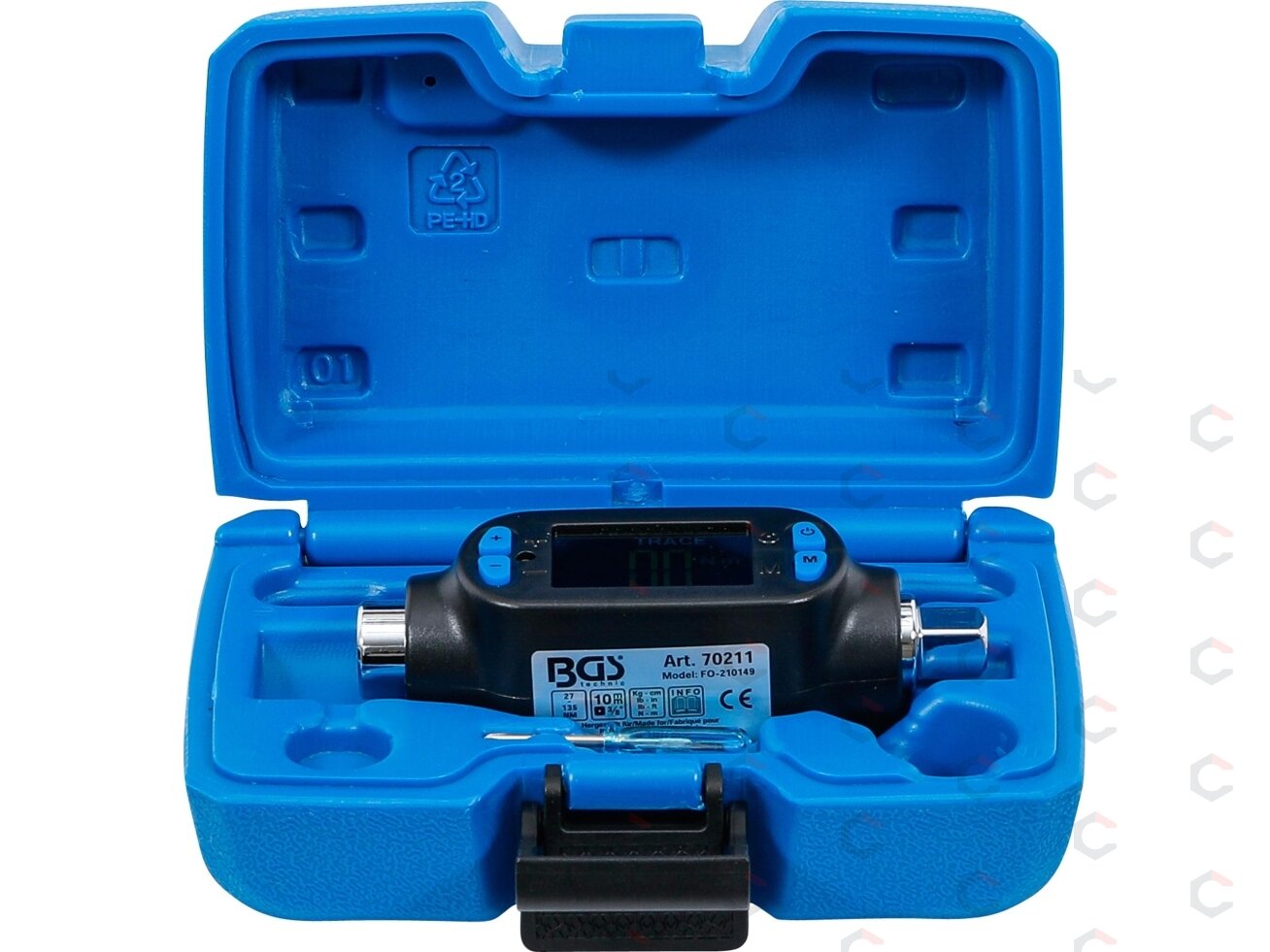 Skaitmeninis sukimo momento adapteris | 10 mm (3/8") | 27 - 135 Nm (70211) 2 Skaitmeninis sukimo momento adapteris | 10 mm (3/8") | 27 - 135 Nm (70211) 2