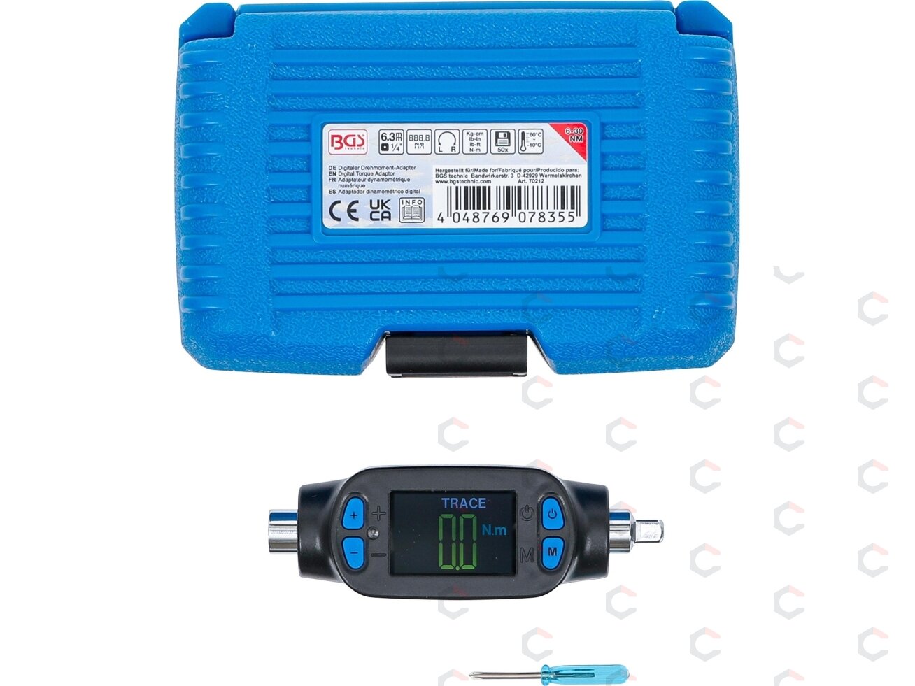 Skaitmeninis sukimo momento adapteris | 6.3 mm (1/4") | 6 - 30 Nm (70212) 6