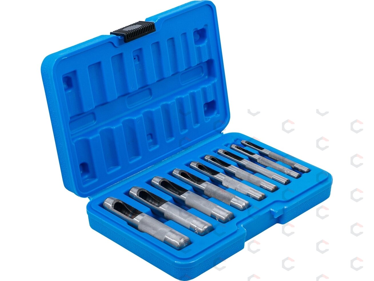 Skylių išmušėjų komplektas | 3 - 12 mm | 9 vnt. (565) 3 Skylių išmušėjų komplektas | 3 - 12 mm | 9 vnt. (565) 3