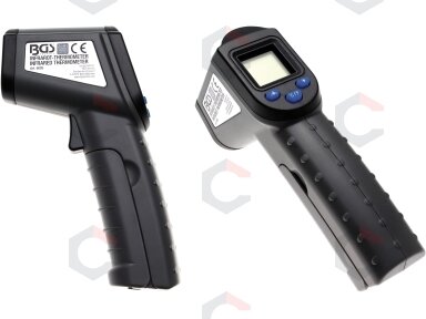 Skaitmeninis lazerinis termometras – bekontaktis IR pirometras – −50…+500 °C (6005) Skaitmeninis lazerinis termometras – bekontaktis IR pirometras – −50…+500 °C (6005)