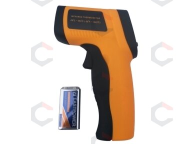 Skaitmeninis lazerinis termometras | Nuo -50 iki 550 ° C (WH550) Skaitmeninis lazerinis termometras | Nuo -50 iki 550 ° C (WH550)