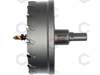 Skylių pjūklas / grąžtas metalui TCT | 102 mm (YT-44074) Skylių pjūklas / grąžtas metalui TCT | 102 mm (YT-44074)