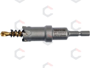 Skylių pjūklas / grąžtas metalui TCT | 19 mm (YT-44052) Skylių pjūklas / grąžtas metalui TCT | 19 mm (YT-44052)