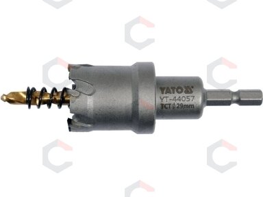 Skylių pjūklas / grąžtas metalui TCT | 29 mm (YT-44057) Skylių pjūklas / grąžtas metalui TCT | 29 mm (YT-44057)