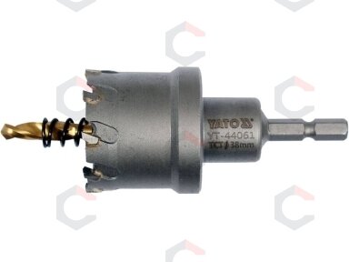 Skylių pjūklas / grąžtas metalui TCT | 40 mm (YT-44062) Skylių pjūklas / grąžtas metalui TCT | 40 mm (YT-44062)