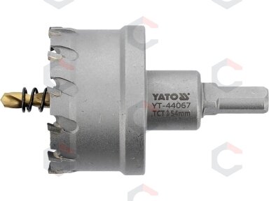 Skylių pjūklas / grąžtas metalui TCT | 54 mm (YT-44067)