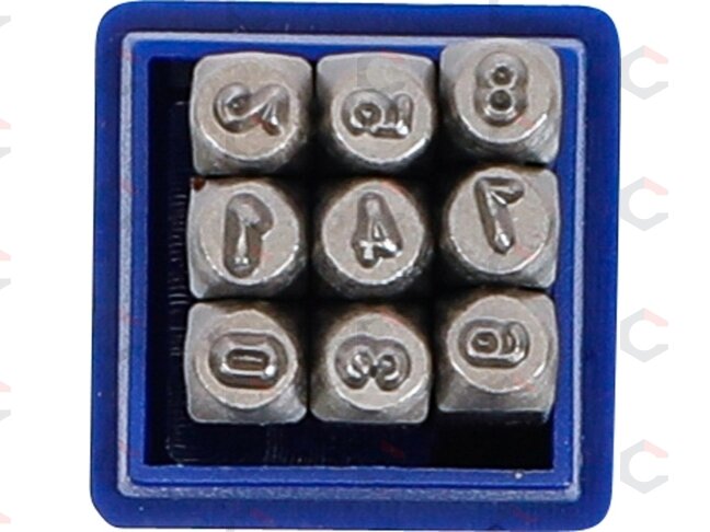 Skaičių išmušėjų rinkinys | 2,5 mm (3028) 2 Skaičių išmušėjų rinkinys | 2,5 mm (3028) 2
