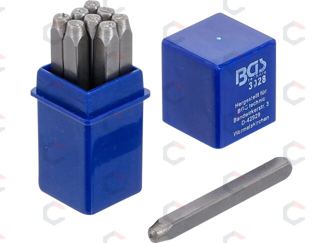 Skaičių išmušėjų rinkinys | 2,5 mm (3028)