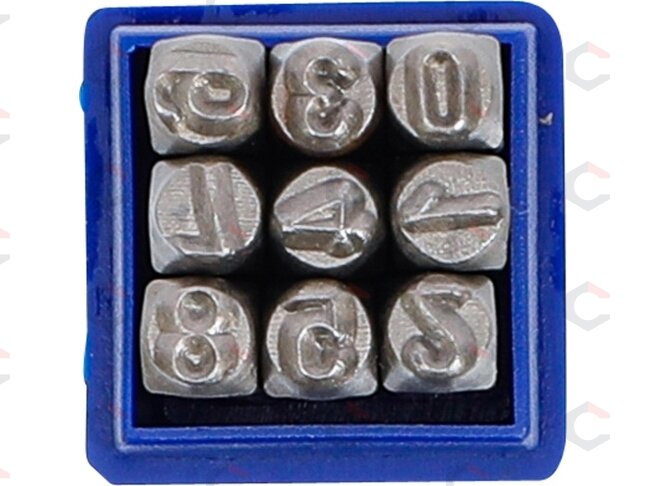 Skaičių išmušėjų rinkinys | 5 mm (3035) 1 Skaičių išmušėjų rinkinys | 5 mm (3035) 1