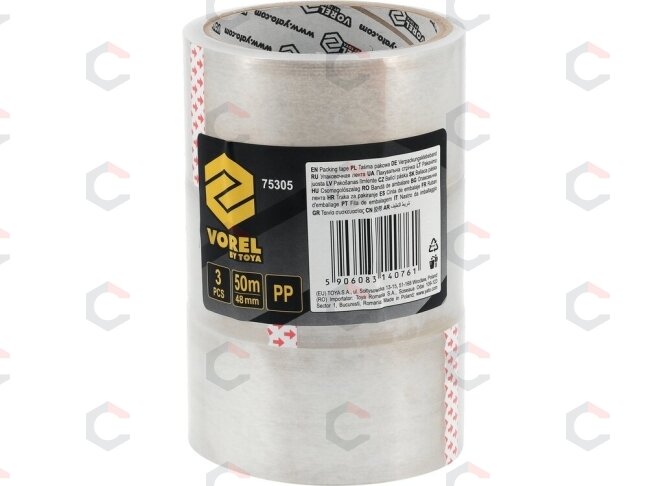 Skaidri PP pakavimo juosta 48 mm x 50 m, 3 vnt. (75305) 2 Skaidri PP pakavimo juosta 48 mm x 50 m, 3 vnt. (75305) 2