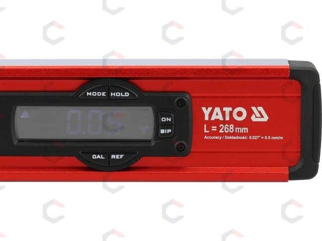 Skaitmeninis mini gulsčiukas magnetinis | 10,5′/268 mm (YT-30396) 4 Skaitmeninis mini gulsčiukas magnetinis | 10,5′/268 mm (YT-30396) 4
