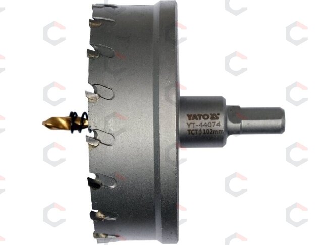 Skylių pjūklas / grąžtas metalui TCT | 102 mm (YT-44074) Skylių pjūklas / grąžtas metalui TCT | 102 mm (YT-44074)