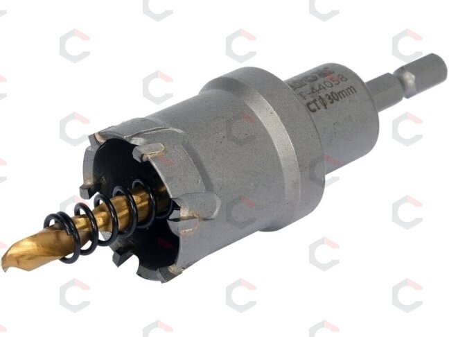 Skylių pjūklas / grąžtas metalui TCT | 30 mm (YT-44058) 1 Skylių pjūklas / grąžtas metalui TCT | 30 mm (YT-44058) 1