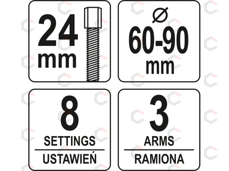 Skremulio nuėmėjas trikojis | Universalus (YT-06340) 3 Skremulio nuėmėjas trikojis | Universalus (YT-06340) 3