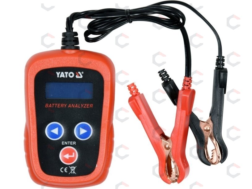 Skaitmeninis akumuliatoriaus testeris 12V (YT-83113) Skaitmeninis akumuliatoriaus testeris 12V (YT-83113)