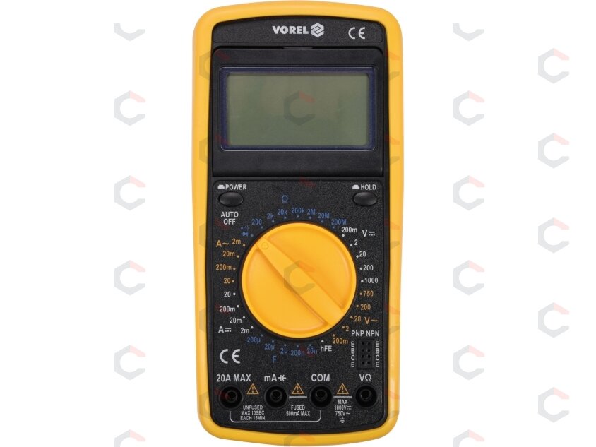 Skaitmeninis daugiafunkcis multimetro testeris | LCD ekranas | AUTO-OFF (81775) Skaitmeninis daugiafunkcis multimetro testeris | LCD ekranas | AUTO-OFF (81775)