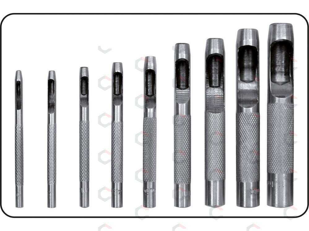 Skylių išmušėjų odoje rinkinys | 2,5-10 mm | 9 vnt. (YT-3590) 2 Skylių išmušėjų odoje rinkinys | 2,5-10 mm | 9 vnt. (YT-3590) 2