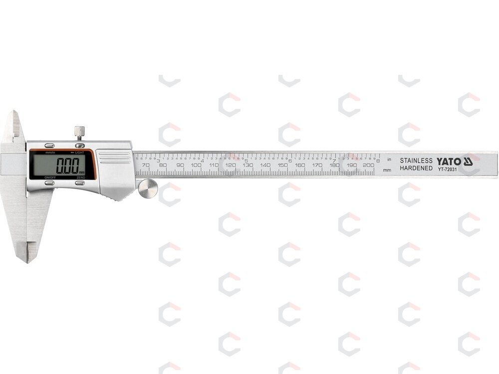 Elektroninis slankmatis su apšviestu 2,4 colio ekranu | 0–200 mm (YT-72031) Elektroninis slankmatis su apšviestu 2,4 colio ekranu | 0–200 mm (YT-72031)