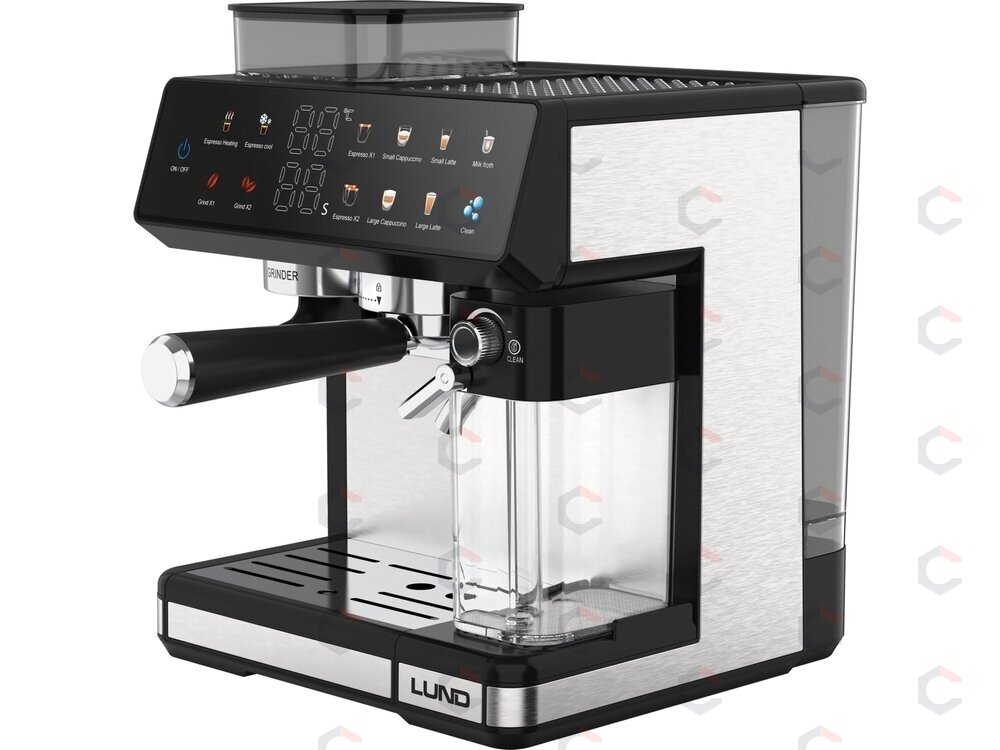 Slėginis kavos aparatas su malūnėliu ir pieno plakikliu | 1350 W | 20 bar (68501) 1 Slėginis kavos aparatas su malūnėliu ir pieno plakikliu | 1350 W | 20 bar (68501) 1