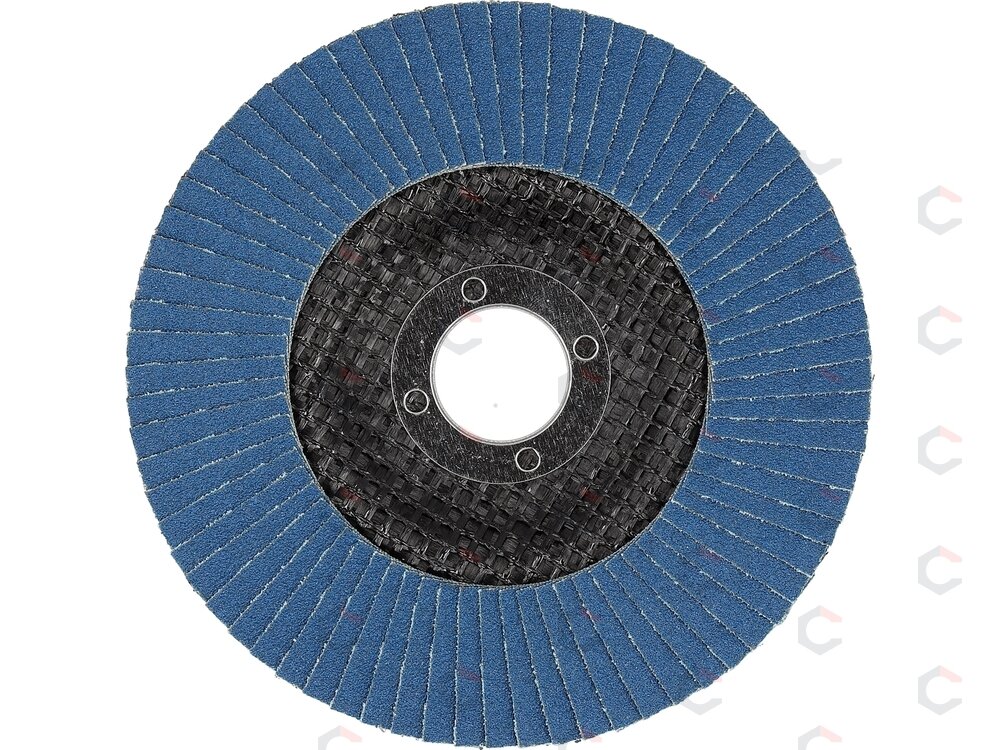 Cirkonio žiedlapinis šlifavimo diskas | P120 | 125 × 22 mm (YT-833009) 1 Cirkonio žiedlapinis šlifavimo diskas | P120 | 125 × 22 mm (YT-833009) 1