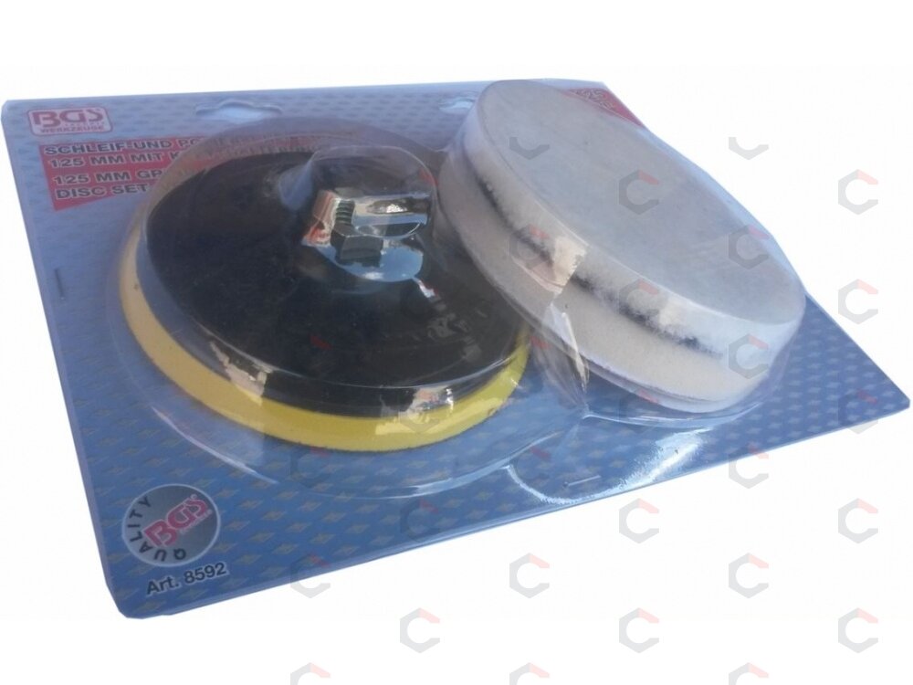 Šlifavimo ir poliravimo rinkinys 125 mm, 6 vnt (8592V) 2 Šlifavimo ir poliravimo rinkinys 125 mm, 6 vnt (8592V) 2
