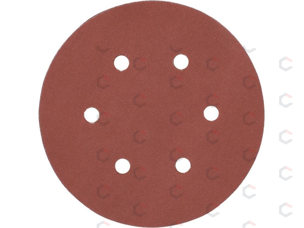 Šlifavimo popierius {velcro) | 6 skylės | 150 mm / P240 | 50 vnt. (YT-834589) 1 Šlifavimo popierius {velcro) | 6 skylės | 150 mm / P240 | 50 vnt. (YT-834589) 1