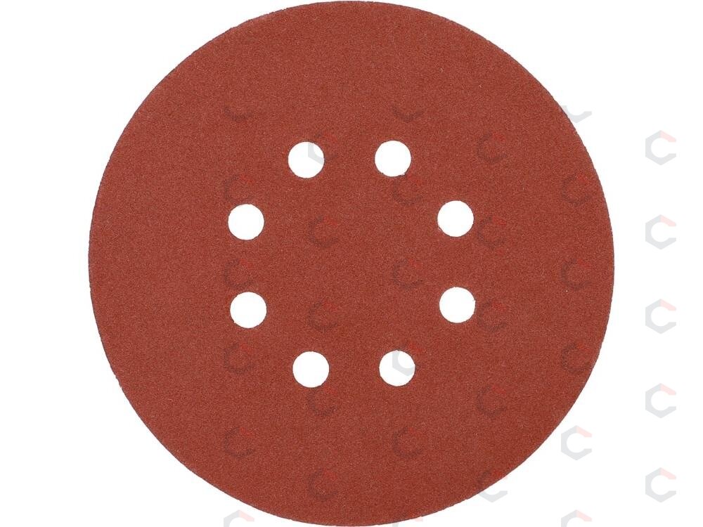 Šlifavimo popierius {velcro) | 8 skylės | 150 mm / P220 | 50 vnt. (YT-834598) 1 Šlifavimo popierius {velcro) | 8 skylės | 150 mm / P220 | 50 vnt. (YT-834598) 1