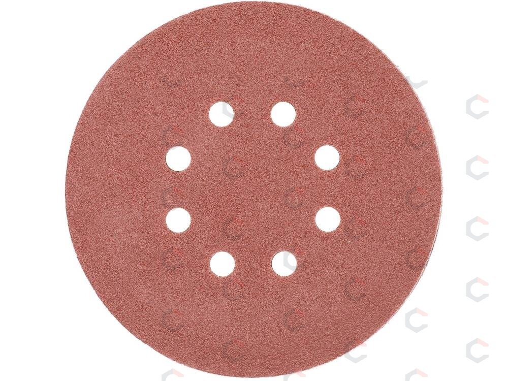 Šlifavimo popierius {velcro) | 8 skylės | 150 mm / P80 | 50 vnt. (YT-834593) 1 Šlifavimo popierius {velcro) | 8 skylės | 150 mm / P80 | 50 vnt. (YT-834593) 1