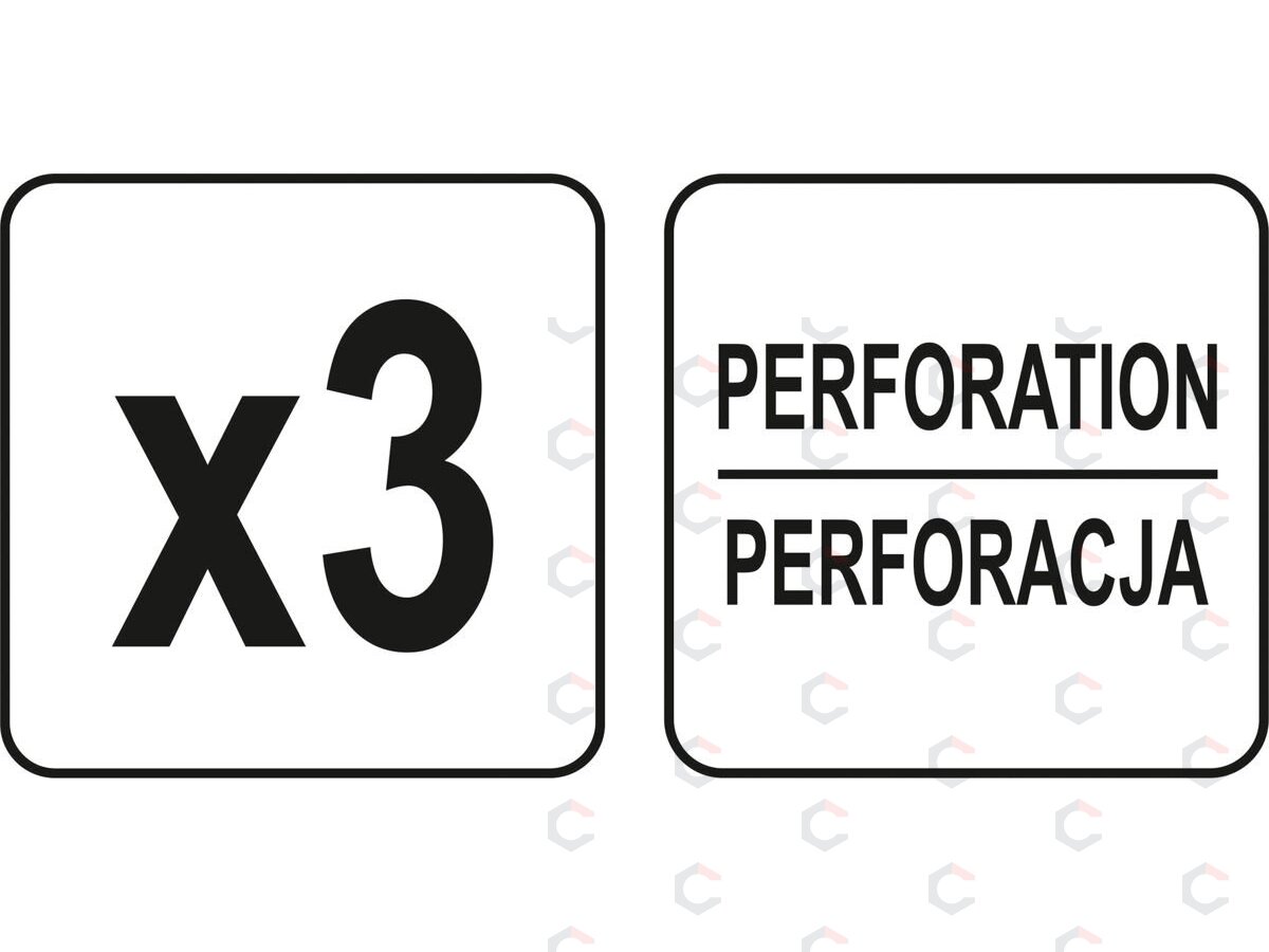 Šlifavimo diskas perforuotas | veliūras | šlifavimas be dulkių | 225 mm / P120 | 3 vnt. (YT-84603) 2