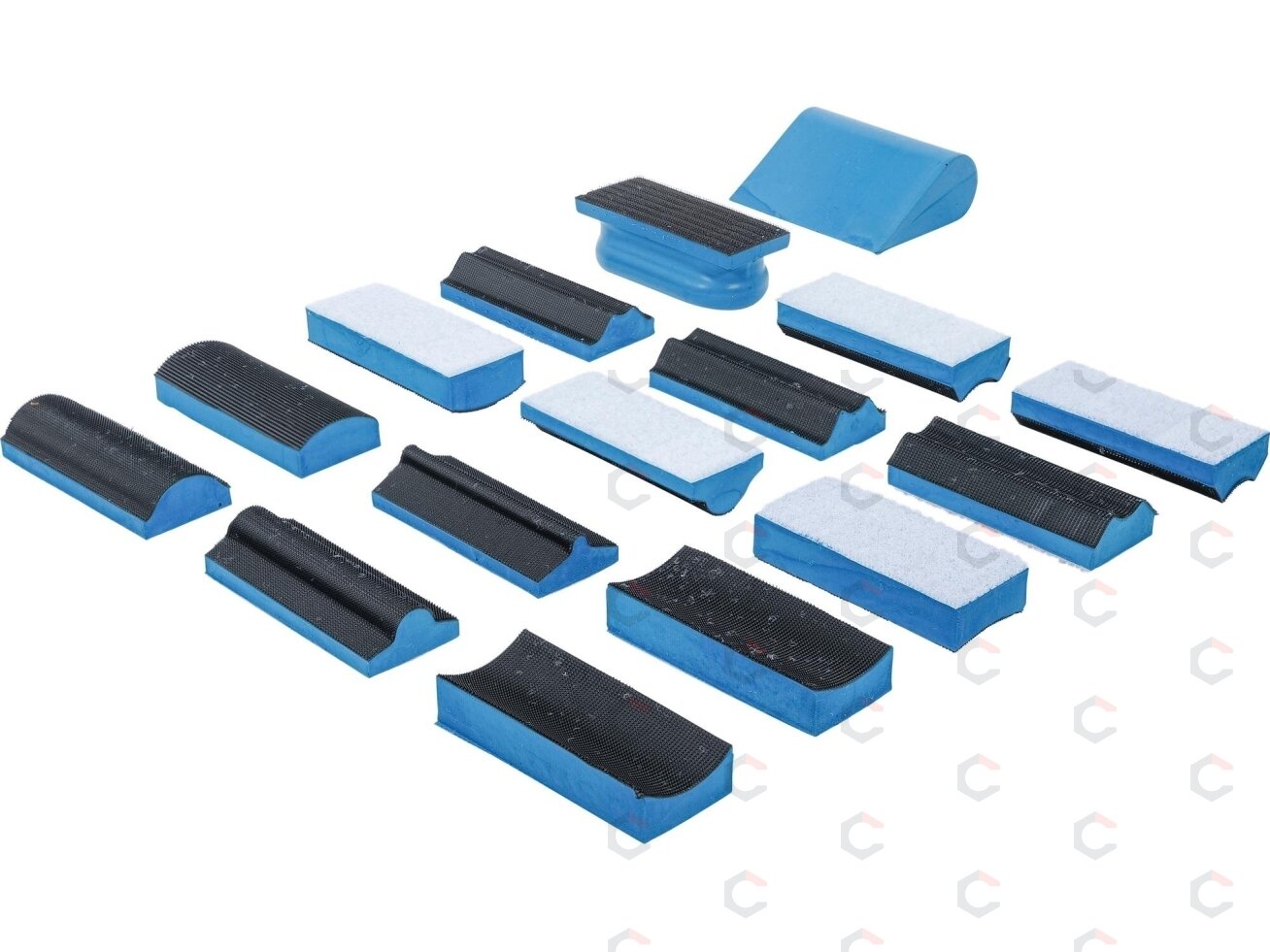 Šlifavimo blokų rinkinys su velcro | 16 vnt. (74365) 5 Šlifavimo blokų rinkinys su velcro | 16 vnt. (74365) 5