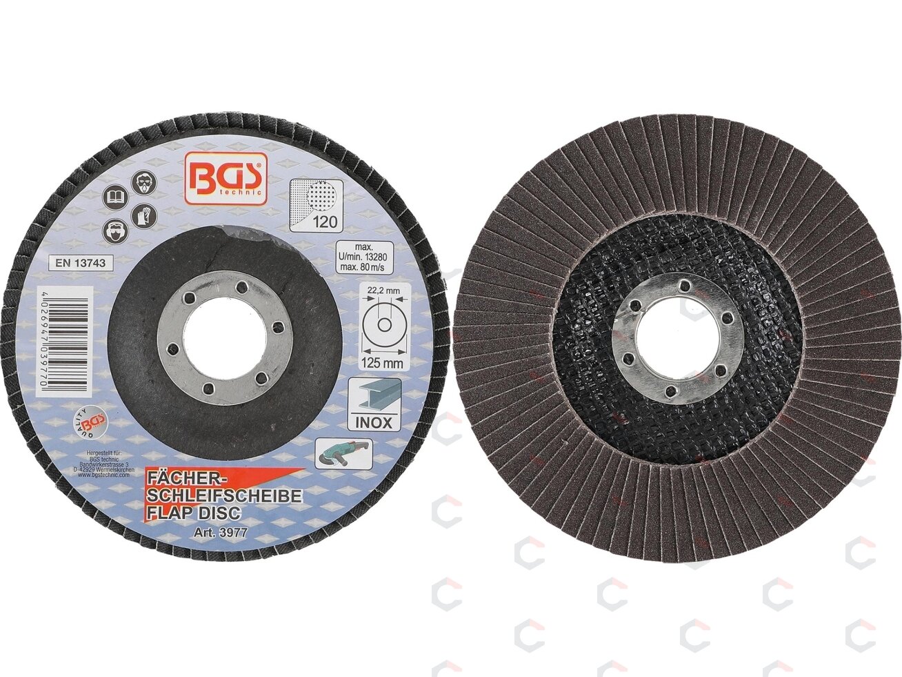 Šlifavimo diskas lapelinis | Ø 125 mm | K 120 (3977) 3 Šlifavimo diskas lapelinis | Ø 125 mm | K 120 (3977) 3