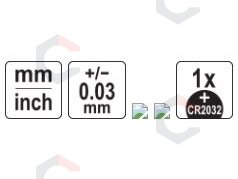Elektroninis slankmatis | 0–200 mm | 2,4 colio ekranas (YT-72021) 5 Elektroninis slankmatis | 0–200 mm | 2,4 colio ekranas (YT-72021) 5