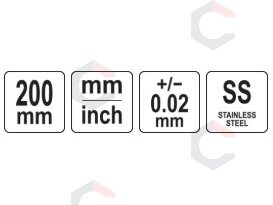 Aukščio matuoklis | 0–200 mm (YT-72270) 6 Aukščio matuoklis | 0–200 mm (YT-72270) 6